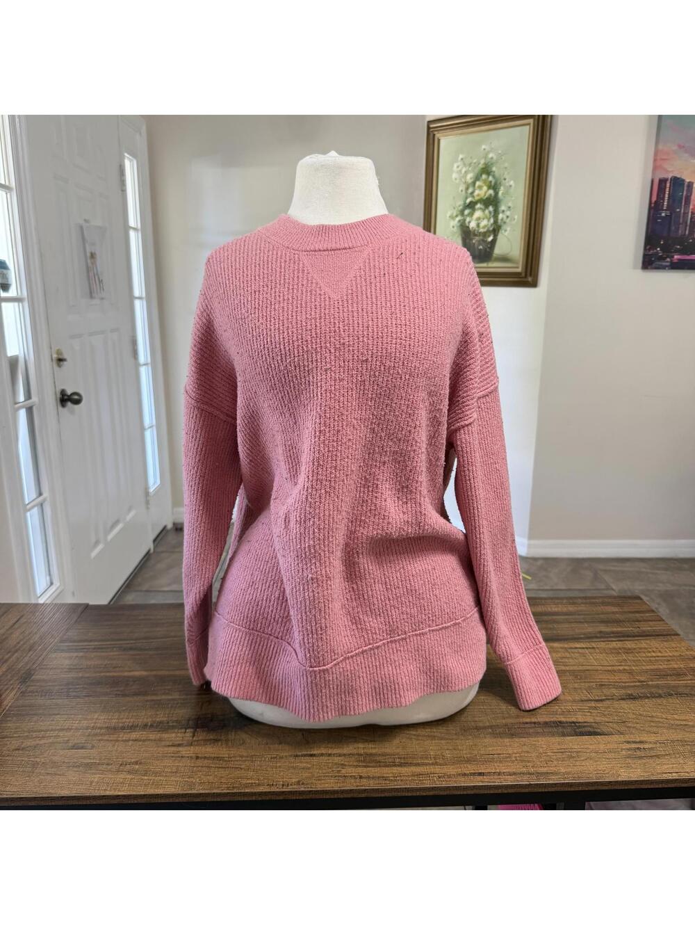 Aerie Pink Knit Sweater Woman's Size XS